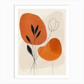 Orange Flowers Art Print