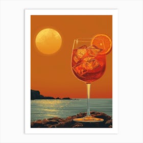 Aperol Spritz Orange 66 Art Print