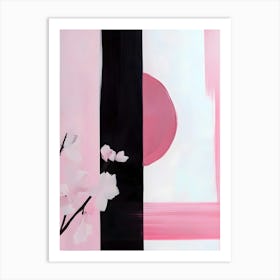 Pink Cherry Blossoms 1 Art Print