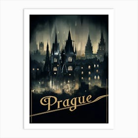 Prague At Night Art Print