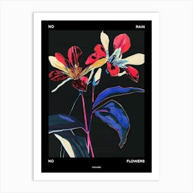 No Rain No Flowers Poster Cyclamen 1 Art Print