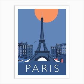 Paris Blue Art Print