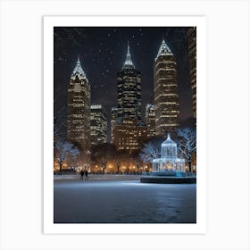 Night In The Park Art Print