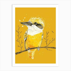 Yellow Kookaburra 1 Art Print