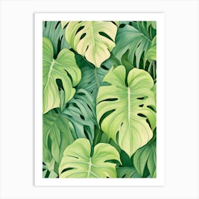 Monstera Leaves 7 Art Print