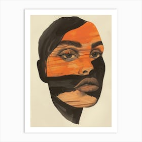 Face Of A Woman 17 Art Print