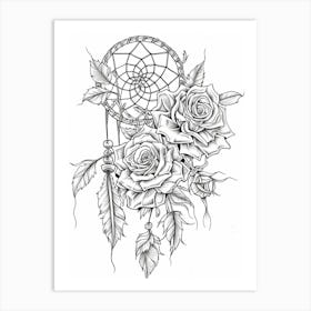 Roses Sketch 40 Art Print