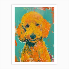 Poodle Acrylic Painting 9 Art Print