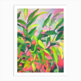 Hawaiian Schefflera 2 Impressionist Painting Art Print