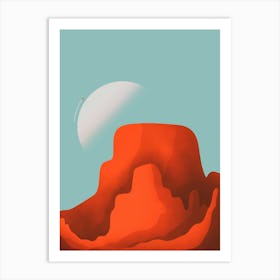 The Clear Sky Dunes Art Print