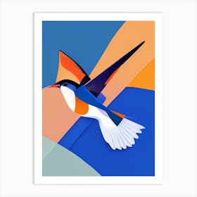 Barn Swallow Pop Matisse Bird Art Print