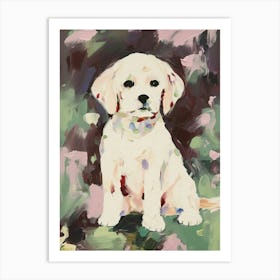 A Shih Tzu Dog Painting, Impressionist 2 Art Print