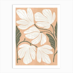 White Magnolias Art Print