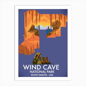 Wind Cave National Park South Dakota USA Art Print