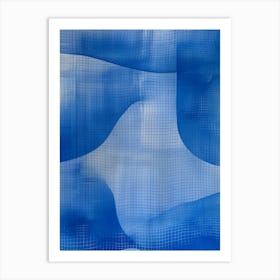 Abstract Blue Painting 4 Art Print