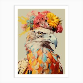 Bird With A Flower Crown Golden Eagle 3 Art Print