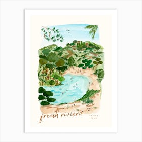 French Riviera by Sabina Fenn Art Print