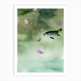 Flying Fish Storybook Watercolour Art Print