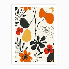 Abstract Flower Pattern Art Print