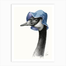 Portrait Of Canadian Goose Art Print