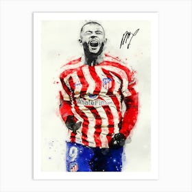 Memphis Depay Signature Art Print