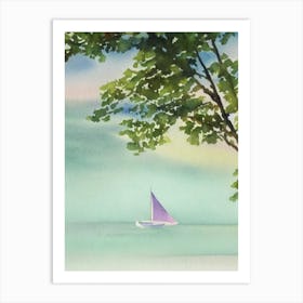 Saint Lucia Watercolour Tropical Destination Art Print