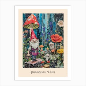 Gnomes On Tour 2 Art Print