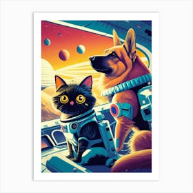 George And Maxie Forever Explorers Art Print