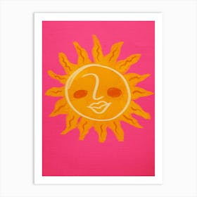 Sun Face Art Print