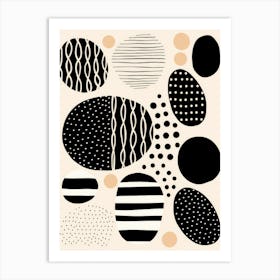 Abstract Black And White Pattern Art Print