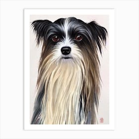 Chinese Crested 3 Watercolour Dog Art Print