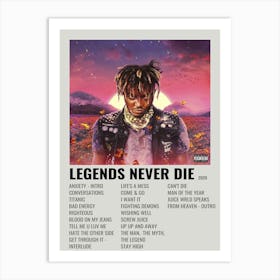 Legends Never Die By Maja Album Poster 2 Art Print