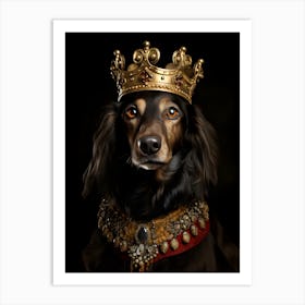 The King Of Dachshunds (Old Master) Art Print
