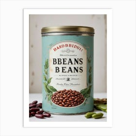 Beans Vegetables Kitchen Wall Art  Art Print