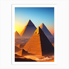 Pyramids Of Giza 1 Art Print