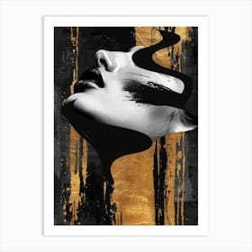 Gold And Black Canvas Print 26 Art Print