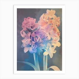 Iridescent Flower Hyacinth 2 Art Print