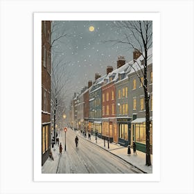 London Snow Art Print