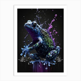 abstract frog art Art Print