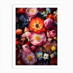 Colors and Flowers Art Print