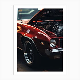 Close Of American Muscle Car 005 Art Print