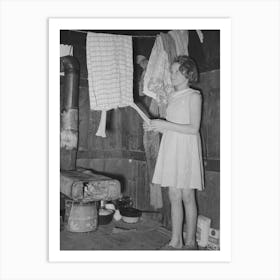 Untitled Photo, Possibly Related To Mexican Girl Standing Over Pan Of Hot Coal In Which Pail Of Water Is Heating Art Print