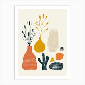 Cute Objects Abstract Collection 11 Art Print