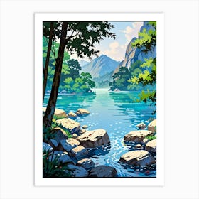 Landscape Painting 13 Art Print