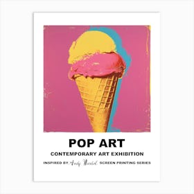 Poster Ice Cream Cone Pop Art 1 Art Print