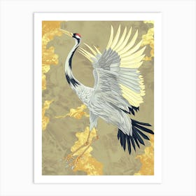 Crane Precisionist Illustration 4 Art Print