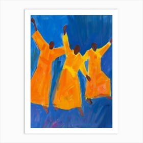 Three Dancers 1 Art Print