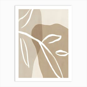 Abstract Leaves 1 Art Print