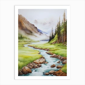 Mountain Stream.11 Art Print
