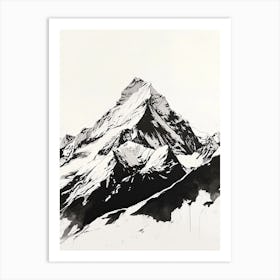 Switzerland Peaks Art Print